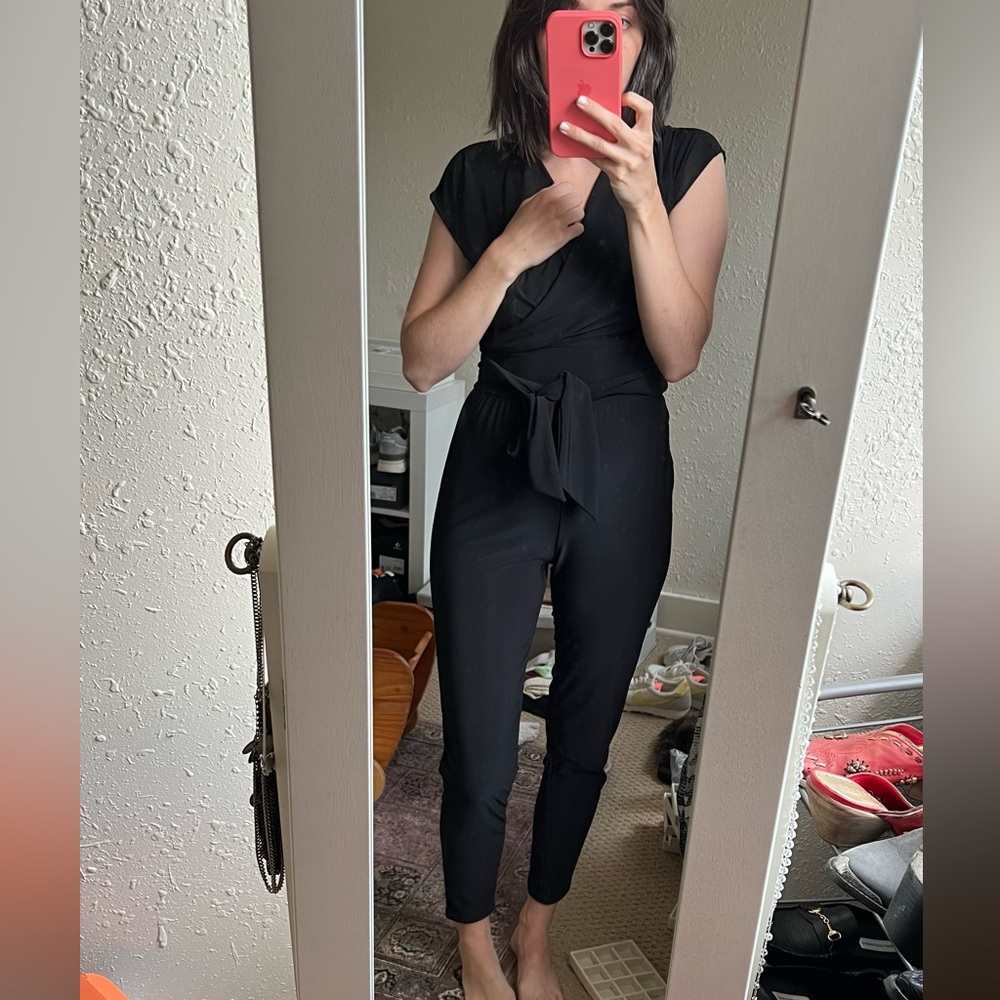 Stretchy Black Jumpsuit Rolla Coaster Small - Picture 6 of 6
